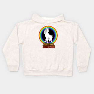THE LAST UNICORN rainbow Kids Hoodie