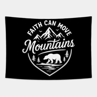 Faith Can Move Mountains Tapestry