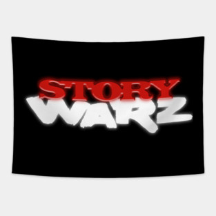 Story Warz Pocket Logo with Back Question Mark Tapestry