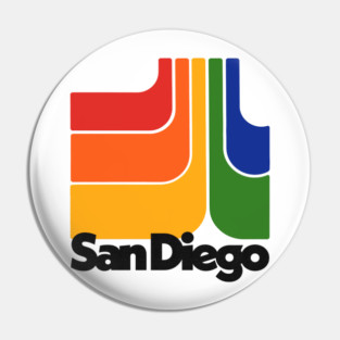 San Diego // Retro Design Pin