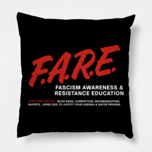 Anti-Fascism Parody Shirt – Fascism Awareness & Resistance Education Pillow