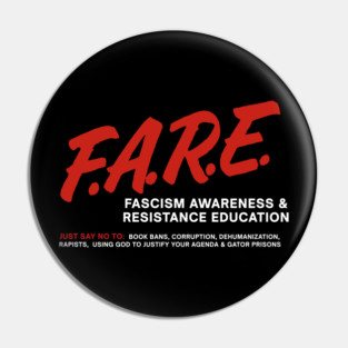Anti-Fascism Parody Shirt – Fascism Awareness & Resistance Education Pin