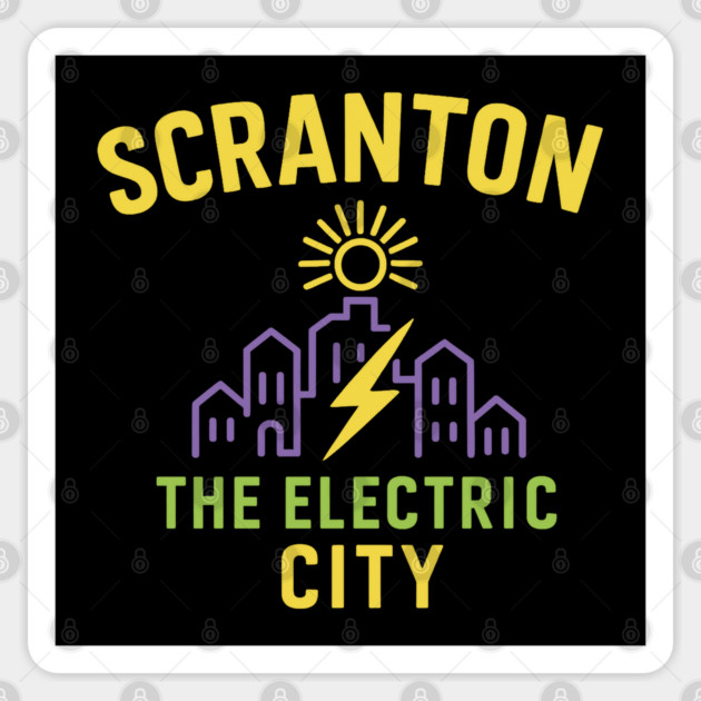 Scranton The Electric City Sticker by Tv Moments