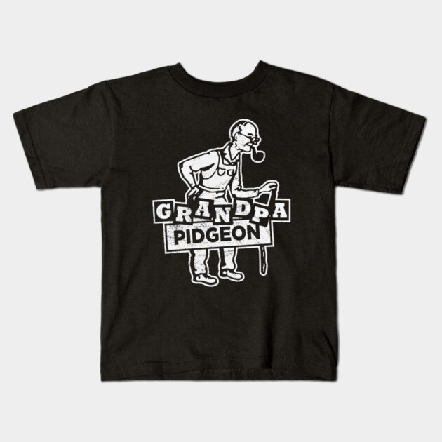 Grandpa Pidgeon Kids T-Shirt by Litehouse Tees
