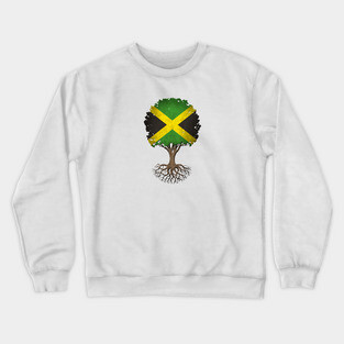 Tree of Life with Jamaican Flag Crewneck Sweatshirt