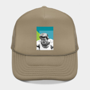 Arnold Schwarzenegger Greyscale Abstract Pop Art Hat