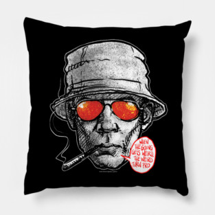 Hunter S Thompson, Gonzo, Raoul Duke Pillow