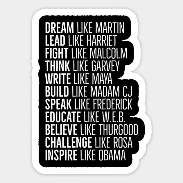 Black Heros, Black History, African American, Civil Rights Leaders Magnet by UrbanLifeApparel