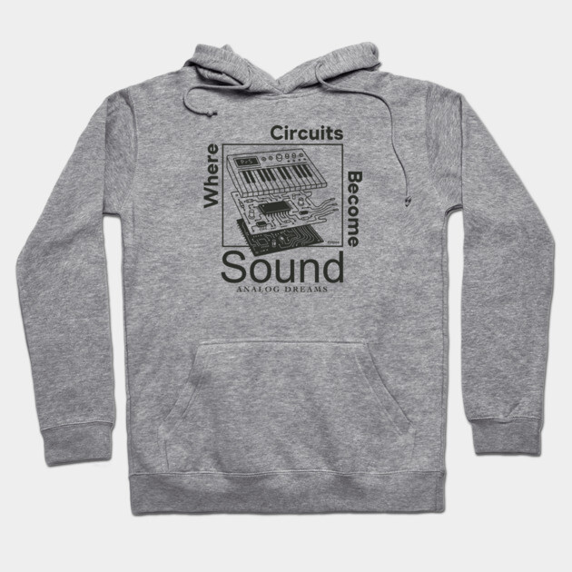 Circuit Symphony. Digital Audio Hoodie by filiposwear