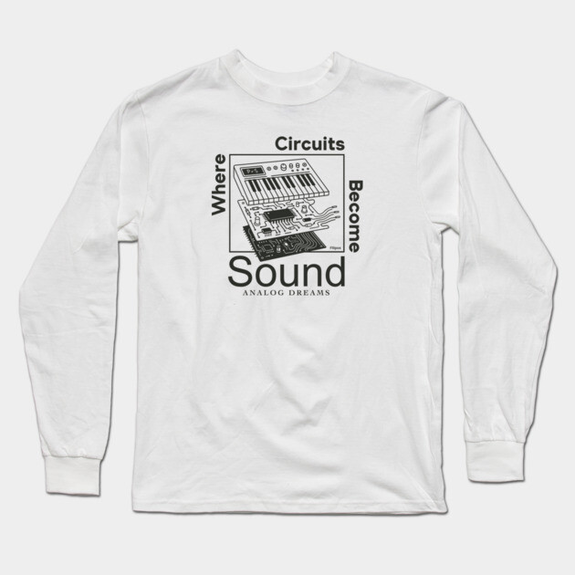 Circuit Symphony. Digital Audio Long Sleeve T-Shirt by filiposwear