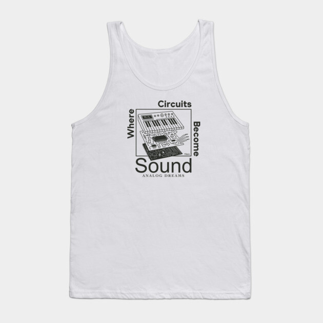 Circuit Symphony. Digital Audio Tank Top by filiposwear