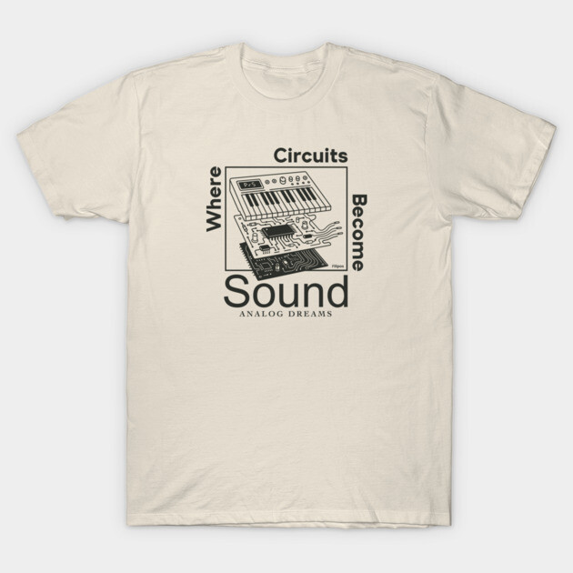 Circuit Symphony. Digital Audio T-Shirt by filiposwear