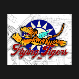 Flying Tigers Sun Emblem T-Shirt
