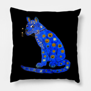 ABBA Blue Cat Pillow