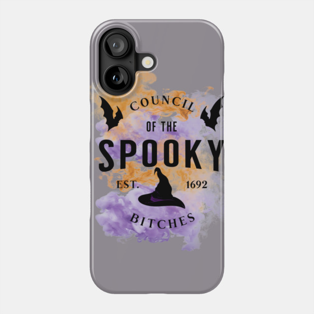 Council of the Spooky Bitches Phone Case by casualteesinc