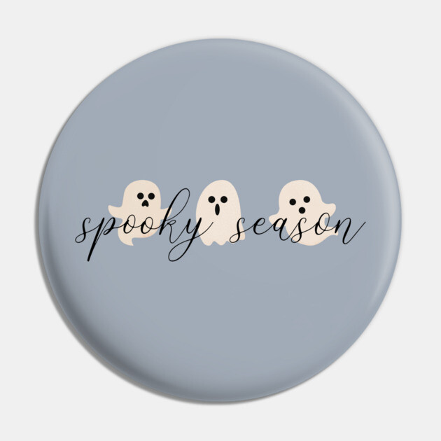 Spooky Season Ghosts Pin by casualteesinc