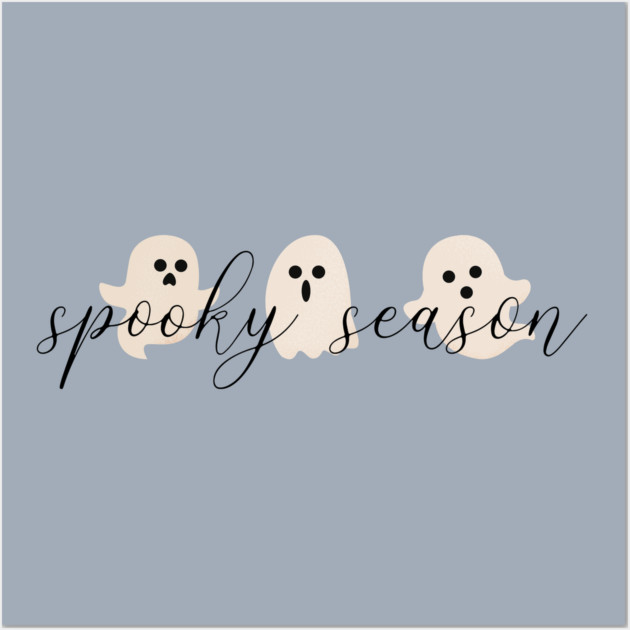 Spooky Season Ghosts Wall Art by casualteesinc