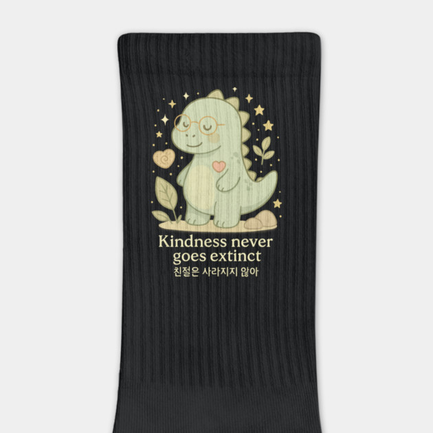 Kindosaur – Kindness Never Goes Extinct Cute Dino Design (English & Korean) by Anne Lee