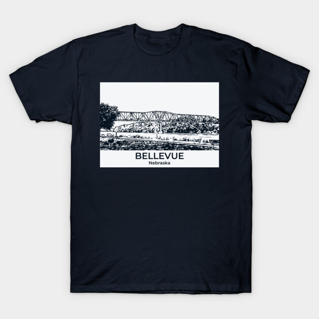 Bellevue - Nebraska T-Shirt by Lakeric