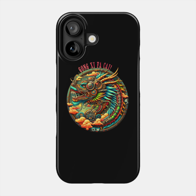 Steampunk Chinese New Year Dragon Phone Case by HolidayBug