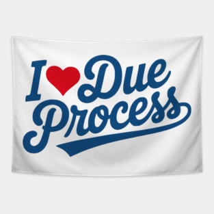 I Love Due Process Tapestry