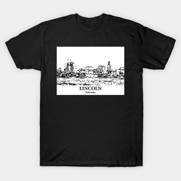 Lincoln - Nebraska T-Shirt by Lakeric