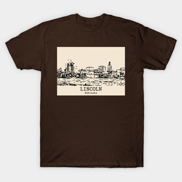 Lincoln - Nebraska T-Shirt by Lakeric