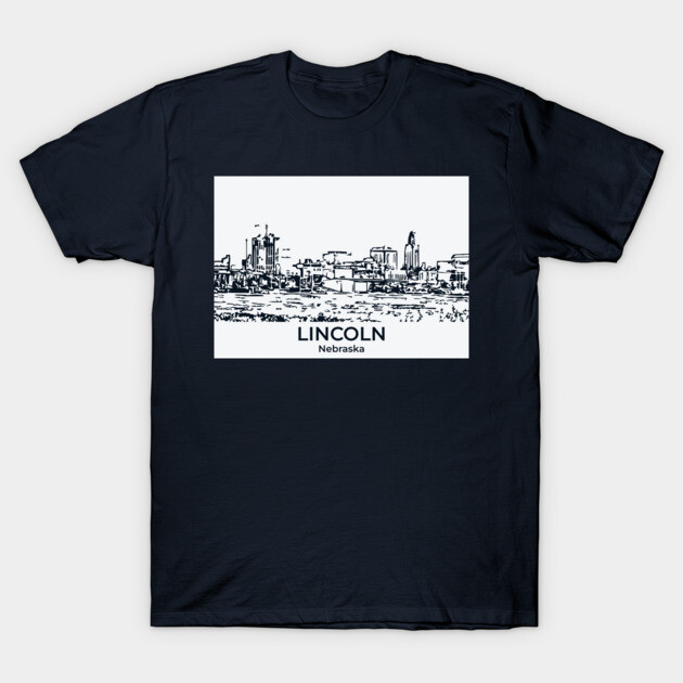 Lincoln - Nebraska T-Shirt by Lakeric