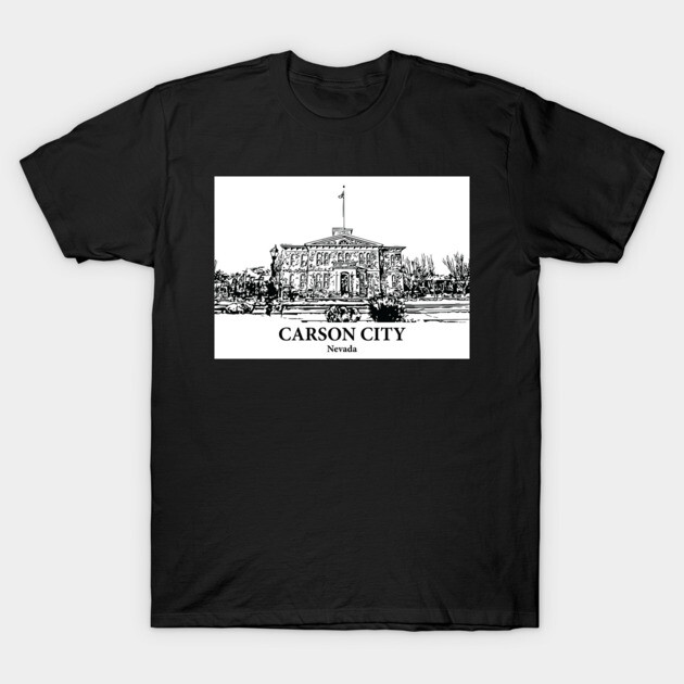 Carson City - Nevada T-Shirt by Lakeric
