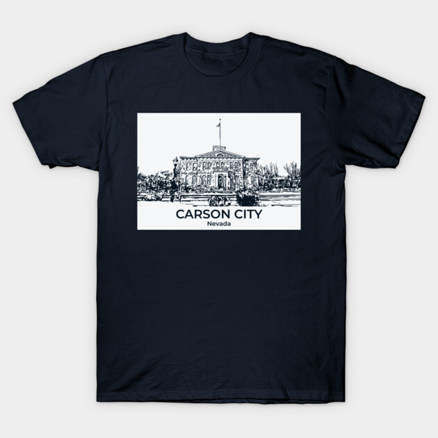 Carson City - Nevada T-Shirt by Lakeric