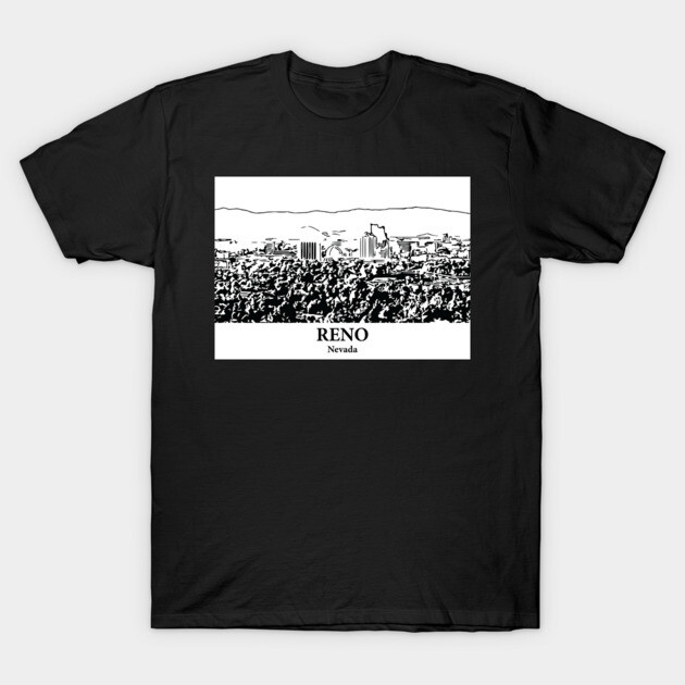 Reno - Nevada T-Shirt by Lakeric