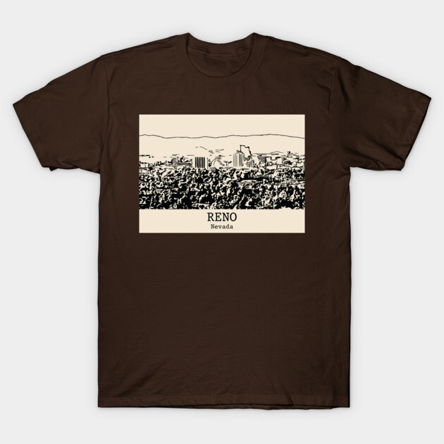 Reno - Nevada T-Shirt by Lakeric