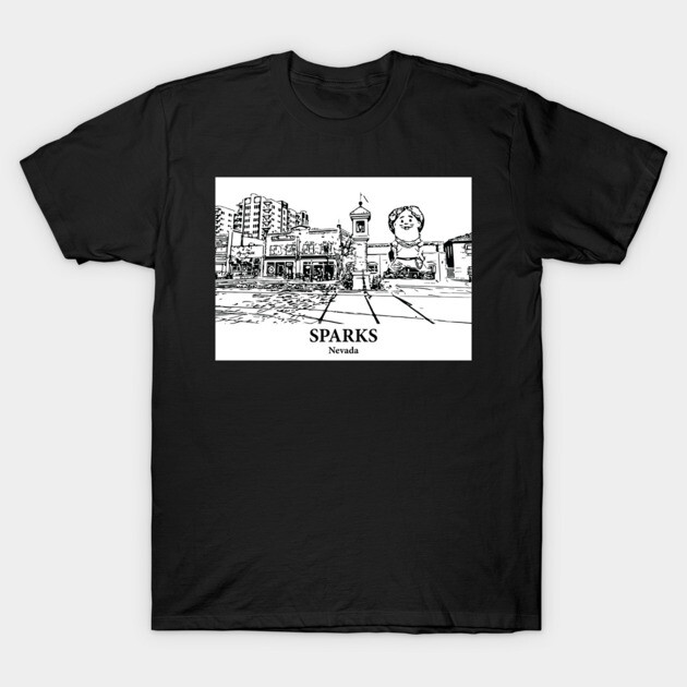 Sparks - Nevada T-Shirt by Lakeric