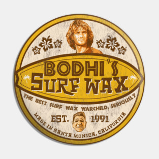 Bodhi's Surf Wax Worn Label Pin