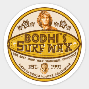 Bodhi's Surf Wax Worn Label Sticker