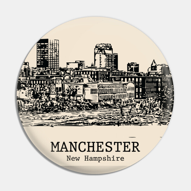 Manchester - New Hampshire Pin by Lakeric
