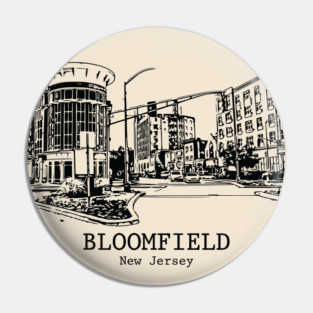 Bloomfield - New Jersey Pin