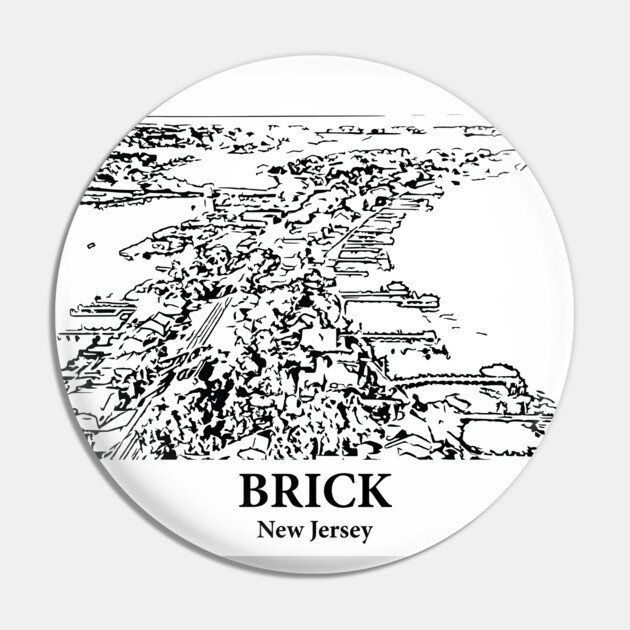Brick - New Jersey Pin by Lakeric