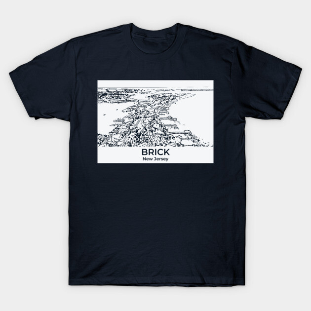 Brick - New Jersey T-Shirt by Lakeric