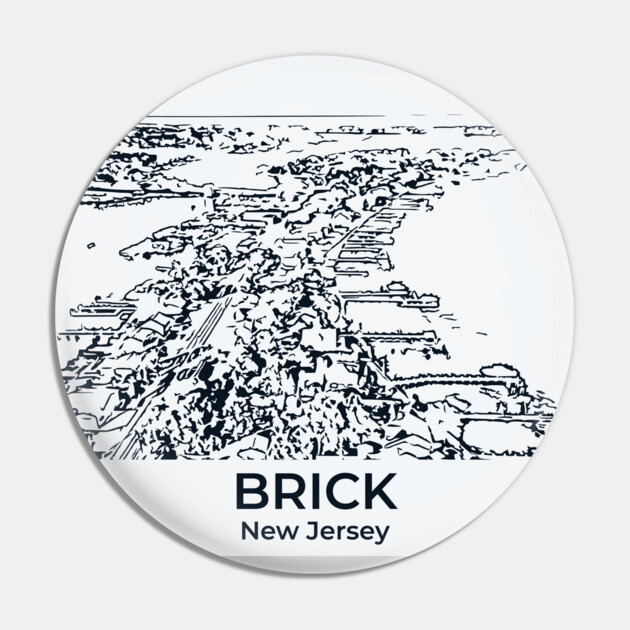 Brick - New Jersey Pin by Lakeric