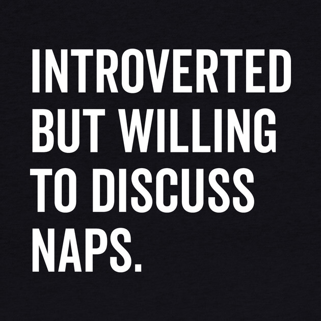 Introverted But Willing to Discuss Naps by Frank Ring