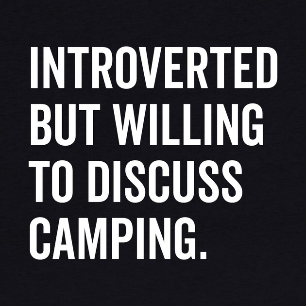 Introverted But Willing to Discuss Camping by Frank Ring