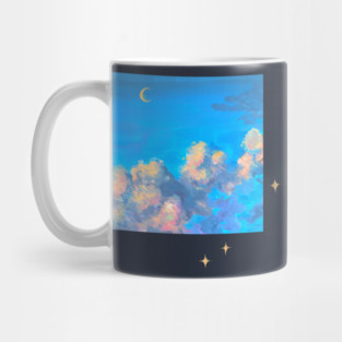 Moon Clouds Escaped Stars Mug