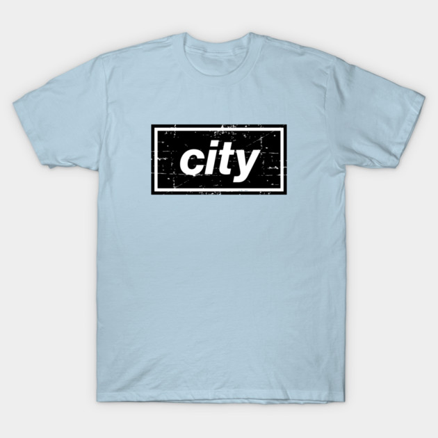 The Black City Football Oasis Indie Music Manchester T-Shirt by Butter Creative