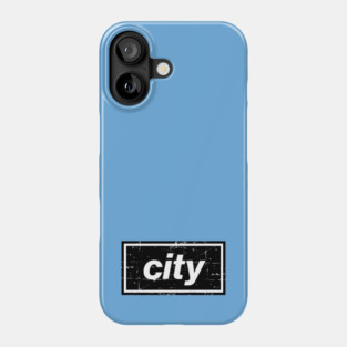 The Black City Football Oasis Indie Music Manchester Phone Case