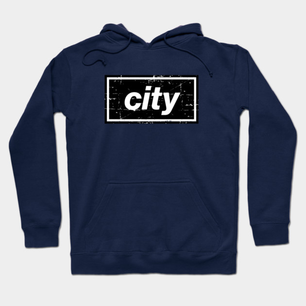 The Black City Football Oasis Indie Music Manchester Hoodie by Butter Creative