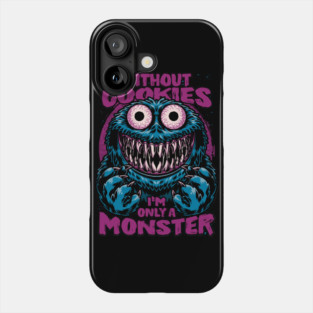 Monster Without Cookies - Creepy Evil Puppet Phone Case