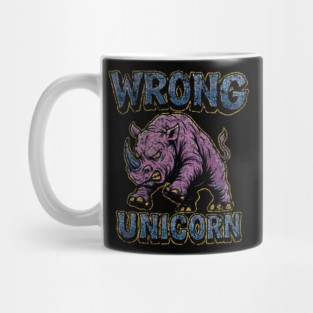 Angry Pink Rhino Mug