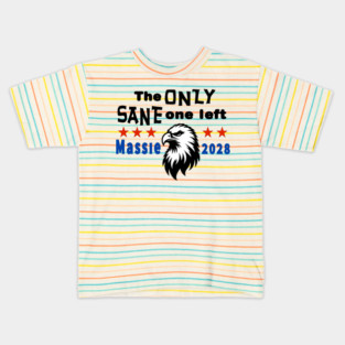 Thomas Massie The Only Sane One Left 2028 USA Election Kids T-Shirt