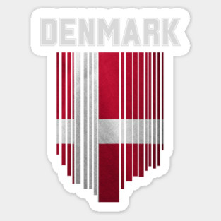 Denmark flag, danish flag Sticker